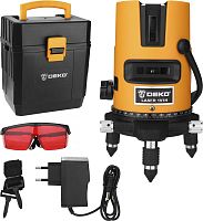 Уровень лазер. Deko DKLL02RB 2кл.лаз. цв.луч. красный 2луч. (065-0275) | код 1422156 | DEKO