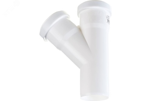 Тройник канализационный 45 град. 40х40 белый | код 559610 | Ostendorf