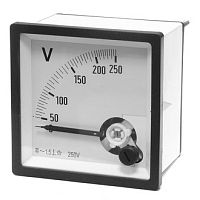 Вольтметр RUICHI 250В 50гц (72х72) | код 57887 | Ruichi