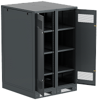 ITK LINEA B Шкаф (пустой) 1450х900мм дверь двуст. мет. чер. | код LB05-14H99-2M | ITK by IEK