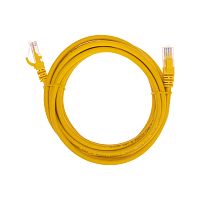 Патч-корд U/UTP, CAT 6, RJ45-RJ45, 26AWG, LSZH, желтый, 3м REXANT | код 02-0295-3 | REXANT