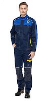 Костюм Старт брючный, цвет синий с васильковой отделкой, р. 104-108/170-176 | код 171825 | Авангард
