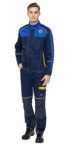 Костюм Старт брючный, цвет синий с васильковой отделкой, р. 104-108/170-176 | код 171825 | Авангард