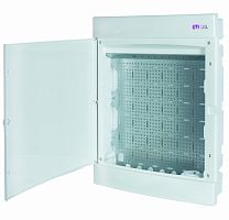Щит пласт. внутр. исп. ECМ 3x18PO MEDIA (8xRJ, розетка 230V, белая дверца) | код 001101318 | ETI