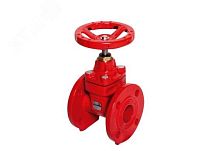 Задвижка чугунная с обрезиненным клином 47GV DN 250 для систем пожаротушения | код BKLR0000250U | DENDOR