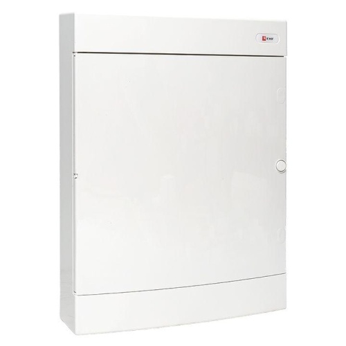 Щит распределительный навесной Unix белая дверь 3х18 модулей IP40 PROxima | код ux-3x18-nw | EKF