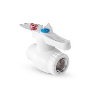 Кран шаровой PPR внутр. резьба 20х1/2 бел. | код 16207 | RTP