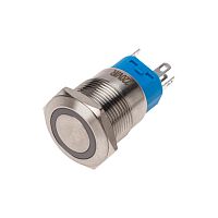 Кнопка антивандальная 19 250В Фикс (5с) ON-OFF/OFF-ON подсв/красная REXANT | код 36-3440 | REXANT