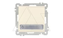 21 - Выключатель кнопочный с подсветкой, с маркировкой, пруж. зажимы, сл.кость | код 2100-419-0102 | Mutlusan