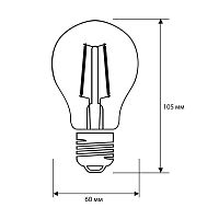 Лампа светодиодная филаментная LED13-A60-FL/830/E27 12Вт 220В Camelion 13716