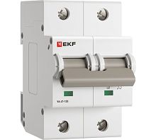 Автоматический выключатель ВА 47-125 2P 16А (C) 15кА PROXIMA EKF | код mcb47125-2-16C | EKF