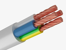 Провод ПВС 4х2,5 ГОСТ (на катушке 50м), белый TDM | код SQ0118-0411 | РЭМЗ ТМ