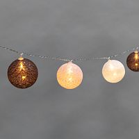 Тайские фонарики Вельвет 3,5м, 20 LED, прозрачный ПВХ, теплый белый, питание USB NEON-NIGHT | код 304-008 | NEON-NIGHT