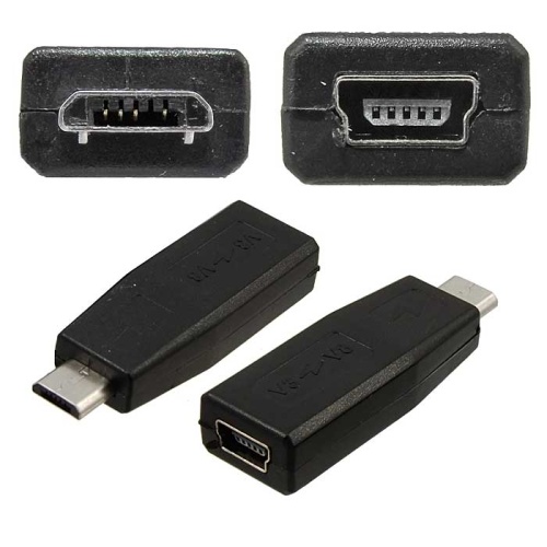 Разъём USB RUICHI USB-F Mini to USB-M Micro | код 107109 | Ruichi