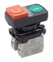 Выключатель Briswik КМЕ 9720м -Л 24В зел-красн IP66 УХЛ3 10А 2но+0нз | код aB-GC-6Ai-3622 | Briswik