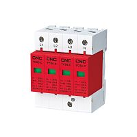 Устройство защиты от импульсных перенапряжений YCS6-C 4P 15—30KA 18мм белый 385В | код A033850 | CNC