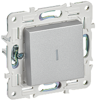 SKANDY Выключ. 1-кл. прох. с инд. 10А SK-V08S сереб. IEK | код SK-V12-1-10-K23 | IEK