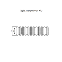 Труба гофрированная ПП легкая 350 Н безгалогенная (HF) стойкая к ультрафиолету черная dвн 5,0 мм, dнар 7,2 мм (50м/уп) Промрукав | код PR02.0432 | Промрукав