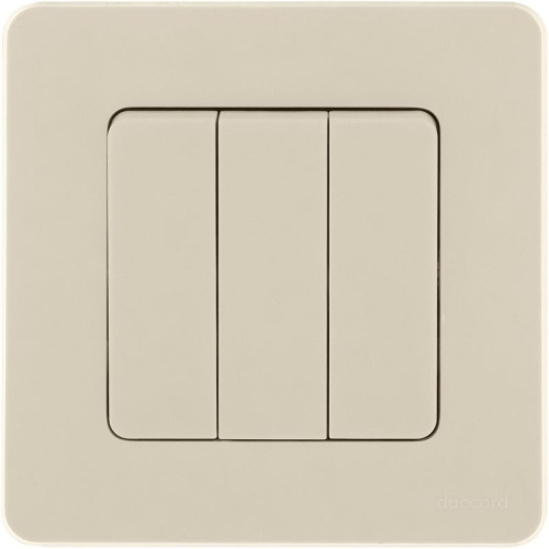 Выключатель трёхклавишный Inspiria 10АХ 250В винтовые зажимы - слоновая кость | код 673541 | Legrand Выключатель трёхклавишный Inspiria 10АХ 250В винтовые зажимы - слоновая кость | код 673541 | Legrand