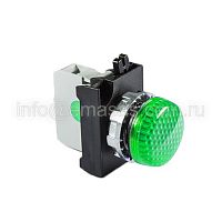 Арматура сигнальная зеленая со светодиодом 100-250 В перем. тока | код CM0Y0XY | EMAS