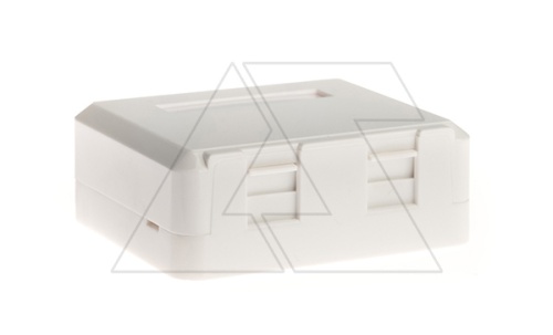 Розетка накладная 2хRJ45 UTP кат.5е, 2 порта, наружная установка, 60х69х26мм | код ST0FP21001U5 | Toten Розетка накладная 2хRJ45 UTP кат.5е, 2 порта, наружная установка, 60х69х26мм | код ST0FP21001U5 | Toten