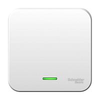 BLANCA О/У 1-клавишный ВЫКЛЮЧАТЕЛЬ (cх.1) с подсв.МОНТ.ПЛ.,6А,250В,БЕЛЫЙ | код BLNVA061121 | Systeme Electric