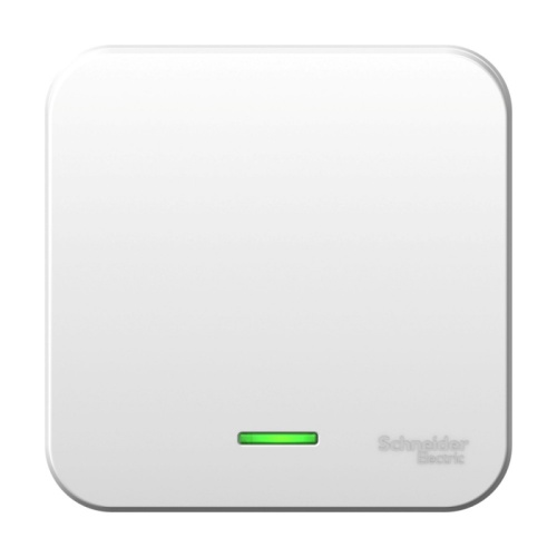 BLANCA О/У 1-клавишный ВЫКЛЮЧАТЕЛЬ (cх.1) с подсв.МОНТ.ПЛ.,6А,250В,БЕЛЫЙ | код BLNVA061121 | Systeme Electric