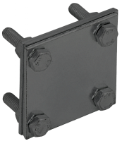 Заж. крес. с раз. пол.-пол. 40мм оц. сталь TD IEK | код ZCC68-13-1-40 | IEK