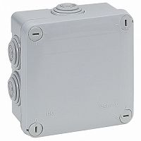 Plexo55 коробка 105х105х55 мм²  7 кабельных вводов |  код. 092136 |  Legrand