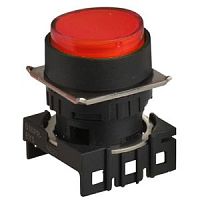 Световой индикатор L16RR-ER12, плоский ?18мм цвет красный 12В пост., монтажное отверстие ?16мм | код A8026-A5550000191 | РЕЛЕ И АВТОМАТИКА