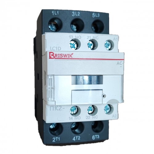 Контактор Briswik ПК2-03811127LC1D 38А 127V/AC 1НО/1НЗ | код LC1D03811FC7.BR | Briswik