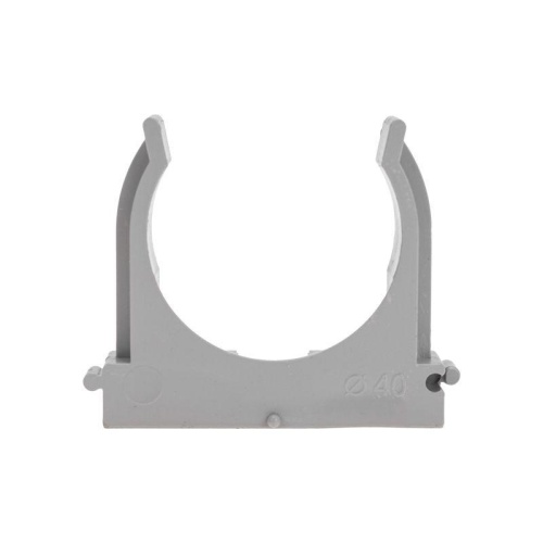 Крепеж-клипса для трубы 40 мм, серая (30 шт./уп.), REXANT | код 28-0140-2 | REXANT фото 2