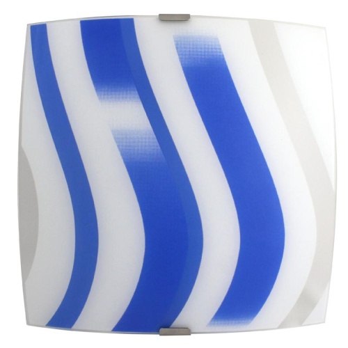 Светильник Колорика Аделайн 300х300 НПБ 09-60-003 М83 мат. бел.-син.кл.штамп металлик ИУ | код 1005209267 | Элетех