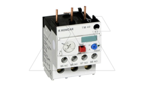 Реле тепловое TM 40, It=0.25_0.4A, для CNN 9_40 | код EAC603229 | Rade Koncar