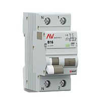 Дифференциальный автомат DVA-10 1P+N 16А (B) 100мА (AC) 10кА EKF AVERES | код rcbo10-1pn-16B-100-ac-av | EKF