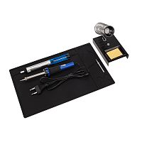 Набор К21 для пайки REXANT продвинутый 2 (паяльник, сменное жало, подставка, экстрактор, коврик) | код 09-3761 | REXANT