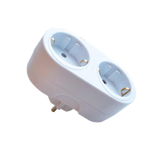 Двойник R-2G двухместная с заземлением 16А белый 4270 IN HOME | код 4690612010151 | IN HOME