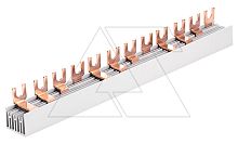 Шинка гребенчатая F-4L-1016/10, тип вилка, 4P-56Mod., 10mm?, 63A, 230/415V, 1016mm | код KF45610 | KASEEY