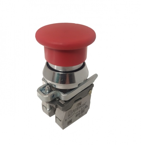Выключатель Briswik КЕ 022/3м -С красный 2но+2нз Гриб IP40 УХЛ3 10А | код aT-HB-0Ai-0243 | Briswik