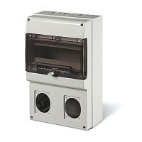 Корпус на 12 модулей и 2 поста с основанием 70х87 мм. Тип M400 | код DIS6723300 | DKC