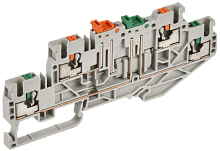 Колодка клеммная CP-ML 2 ур. нож. разм. 2,5мм2 серая IEK | код YCT23-04-2-K03-002 | IEK