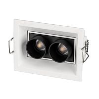 Светильник светодиодный MS-ORIENT-BUILT-TURN-TC-S67x90-5W Warm3000 WH-BK 30 deg IP20 230В металл Arlight 031928