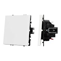 Механизм выключателя одноклавишный проходной SWT-NOBE-MKP1-SFPL-WH 230В 10А Arlight 054235