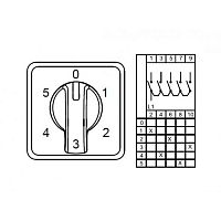 800 270, CS010110S, Многоступенчатые переключатели - 1 полюс, 0-5 10 A 60градус. | код 0.0.0.8.00270 | KLEMSAN