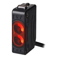 Фотоэлектрический датчик высокопроизводительный компактный прямоугольный 10.6?32?20мм, материал корпуса: пластик (поликарбонат) + пластик (АБС), диффузный, положение излучателя/приемника фронтальное, красный LED (660нм), расстояние срабатывания: 300мм, вр