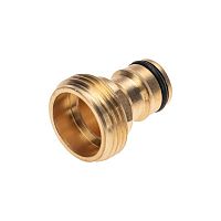 Адаптер латунный 3/4дюйм внешняя резьба | код 62-0275 | ЧЕТЫРЕ СЕЗОНА