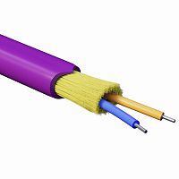Кабель волоконно-оптический, распределительный, арамидные упрочняющие нити, для внутренней прокладки, нг(А)-HF, 2 ОВ, категория OM4 | код RNDT4C2MG01 | DKC