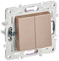 SKANDY Выключ. 2-кл. 10А SK-V04Sa песоч. IEK | код SK-V20-0-10-K98 | IEK