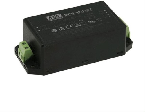 Источник питания AC-DC, 90.2Вт, вход 80…264В AC, 47…63Гц / 113…370В DC, выход 48В/1880мА, КПД 93%, ток утечки <100мкА/264В AC, изоляция 4000В AC, в корпусе 109х52х33.5мм, -30…+80С, клем. колодка | код MPM-90-48ST | MeanWell