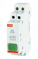 Выключатель кнопочный зеленый ВК-47 2НО 2НЗ TDM | код SQ0214-0006 | TDM